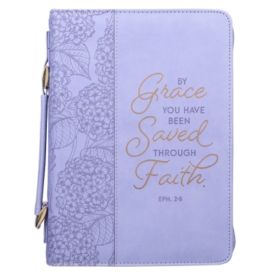 Bible Cover-By Grace You'Ve Been Saved Ephesians 2:8-MED | SHOPtheWORD