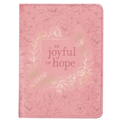 Journal Classic LuxLeather-Joyful in Hope Romans 12:2 by Art Gift Christian | SHOPtheWORD