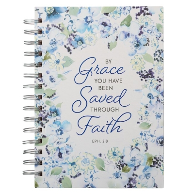 Journal Wirebound LG By Grace Eph. 2:8 by Art Gift Christian | SHOPtheWORD