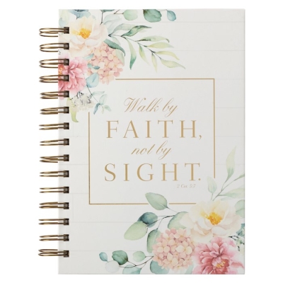 Journal Wirebound LG Walk by Faith 2 Cor. 5:7 by Art Gift Christian | SHOPtheWORD
