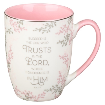 Mug-Blessed Who Trusts In The Lord Jer. 17:7-White | SHOPtheWORD