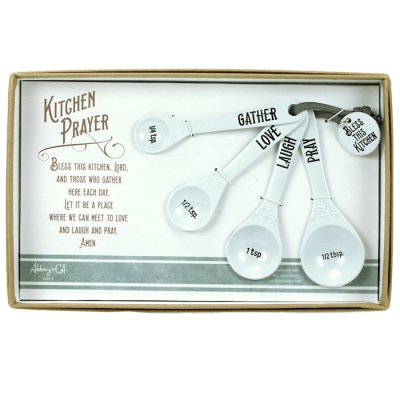 Measuring Spoons-Kitchen Prayer (Set Of 4) | SHOPtheWORD