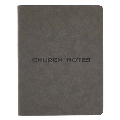 Journal-Church Notes-Suede Cover w/Tie (7" x 9") by Gift CB | SHOPtheWORD