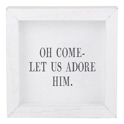 Petite Word Board-Let Us Adore Him (6" SQ) | SHOPtheWORD