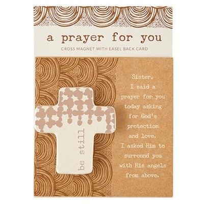 Prayer For You Magnet w/Easel Back Card-Sister (4" SQ) | SHOPtheWORD