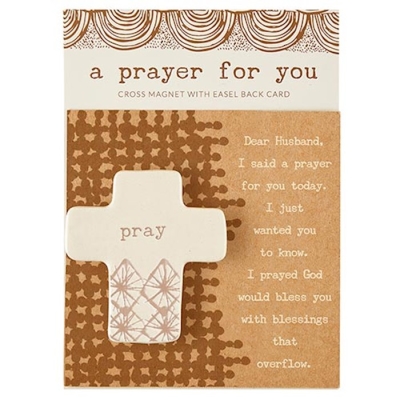 Prayer For You Magnet w/Easel Back Card-Husband (4" SQ) | SHOPtheWORD