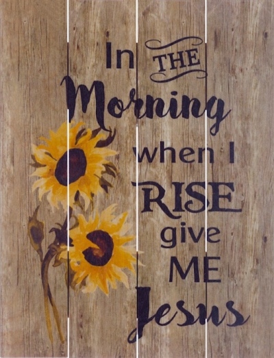 Rustic Pallet Art-Give Me Jesus-Brown (9 x 12) | SHOPtheWORD