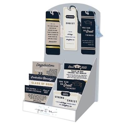 Pass It On Cards And VerseMarks-Graduation Display (7 x 11 x 5) 9 Asst (336 Pieces) | SHOPtheWORD