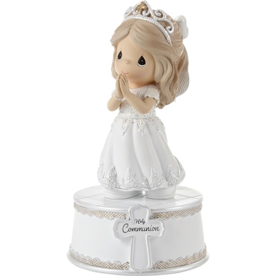 Musical Figurine-Holy Communion-GIRL/The Lord's Prayer (6") | SHOPtheWORD