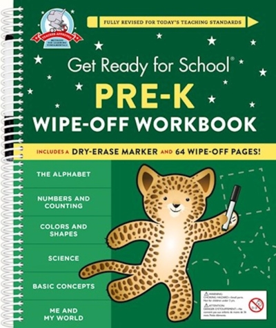 Get Ready For School: Pre-K Wipeoff Workbook by Heather Stella | SHOPtheWORD
