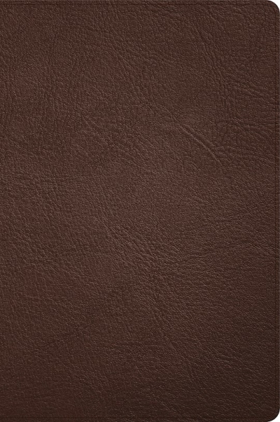 CSB Large Print Thinline Bible (Holman Handcrafted Collection)-Brown Premium Goatskin | SHOPtheWORD