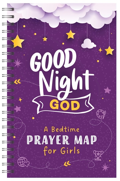 Good Night, God: A Bedtime Prayer Map For Girls by Staff Barbour | SHOPtheWORD
