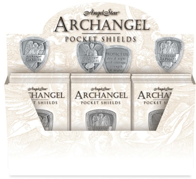 Display-Pocket Shield-Archangel Assortment (1.25") (Pack Of 36) | SHOPtheWORD