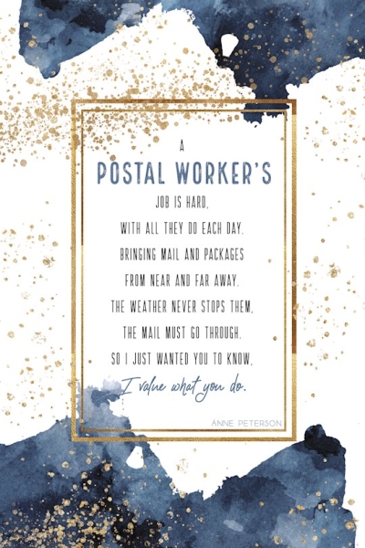 Plaque-Heaven Sent-Postal Worker's Job (6 x 9) | SHOPtheWORD
