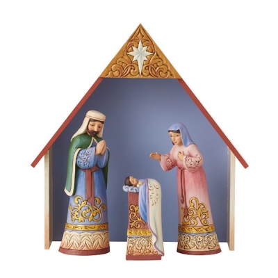 Nativity-Jim Shore/Heartwood Creek-4 Piece (9.05"H) | SHOPtheWORD