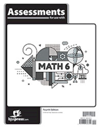 Math 6 Assessments (4th Edition) by Press BJU | SHOPtheWORD
