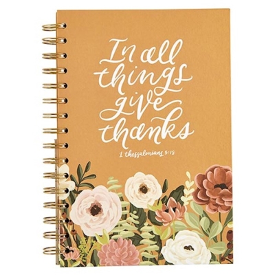 Grid Dot Journal-In All Things Give Grace (5.75" x 8.5") by Faithworks | SHOPtheWORD