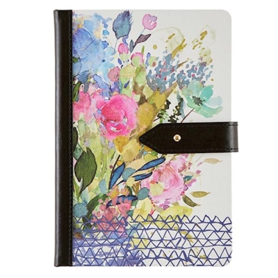 Journal-Blessed Home-Linen w/Snap Closure (5.75" x 8") by Heartfelt | SHOPtheWORD
