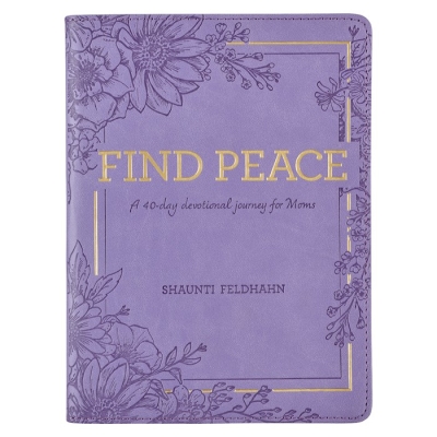 Devotional Gift Book-Find Peace for Moms-365 Daily Devotions-Faux Leather by Art Gift Christian | SHOPtheWORD