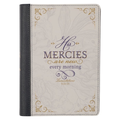 Journal w/Zip-His Mercies Are New Every Morning Lamentations 3:22-23 by Art Gift Christian | SHOPtheWORD