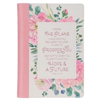 Journal w/Zip Faux Leather-I Know the Plans Jeremiah 29:11 by Art Gift Christian | SHOPtheWORD