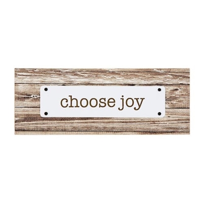 Tabletop Plaque-Choose Joy (8.5" x 3.25") | SHOPtheWORD