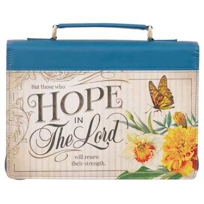 Bible Cover-Fashion-Hope in the Lord-Deep Ocean-MED | SHOPtheWORD