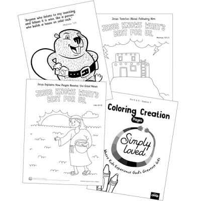 Simply Loved Pre-K & K Coloring Creations-Quarter 9 by Publishing Group | SHOPtheWORD