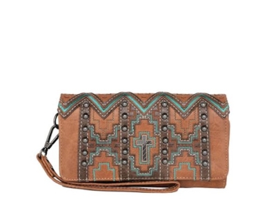 Wallet-Small Cross-Brown | SHOPtheWORD