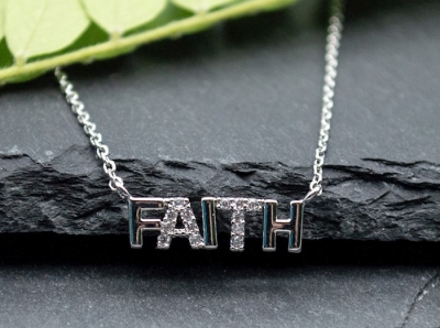 Necklace-Eden Merry-Faith (24 White Gold Dipped) | SHOPtheWORD