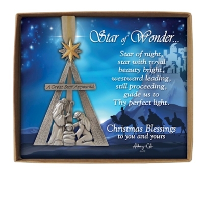Ornament-Star Of Wonder Nativity/Blessings Card & Gift Box | SHOPtheWORD
