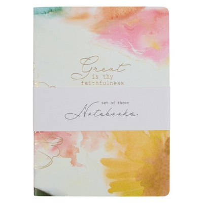 Notebook Set-Large-Great Is Thy Faithfulness (Set Of 3) | SHOPtheWORD