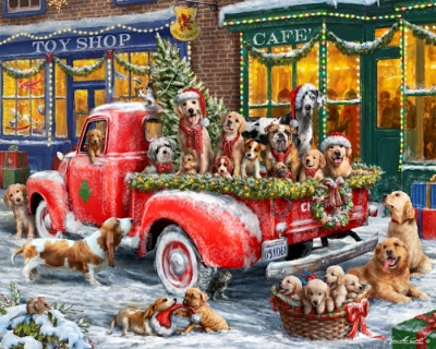 Jigsaw Puzzle-Doggone Christmas (1000 Pieces) | SHOPtheWORD
