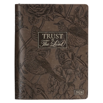 2024 18-Month Planner-Trust in the Lord-Brown | SHOPtheWORD