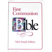 NABRE St. Joseph Edition First Communion Girl's Bible-White Flexicover | SHOPtheWORD