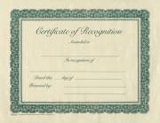Certificate-Recognition (Parchment) (8-1/2" x 11) (Pack Of 6) | SHOPtheWORD