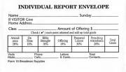 Form-Sunday School Individual Report Envelope (Form 15) (Pack Of 100) | SHOPtheWORD