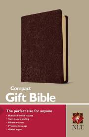 NLT Compact Gift Bible-Burgundy Bonded Leather | SHOPtheWORD