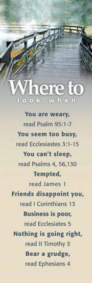 Bookmark-Where To Look When-Topics-Topics 3 (Pack Of 25) | SHOPtheWORD