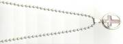 Pndt-Mother Of Pearl Cross In Oval-Pnk-18 In Chain | SHOPtheWORD