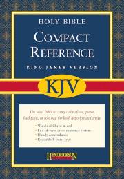 KJV Large Print Compact Reference Bible-Black Bonded Leather w/Magnetic Flap (Value Price) | SHOPtheWORD