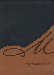 NASB MacArthur Study Bible-Black/Terracotta LeatherSoft | SHOPtheWORD