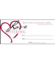 Offering Envelope-Love Offering (Heart) (Pack Of 100) | SHOPtheWORD