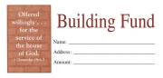Offering Envelope-Building Fund (1 Chronicles 29:6-7) (Bill-Size) (Pack Of 100) | SHOPtheWORD