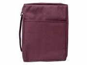 Bible Cover-Canvas-Solid Color-Medium-Burgundy | SHOPtheWORD