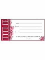 Offering Envelope-Tithe (Matthew 6:21) (Pack Of 100) | SHOPtheWORD