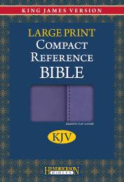 KJV Large Print Compact Reference Bible-Lilac Flexisoft w/Magnetic Flap (Value Price) | SHOPtheWORD