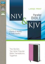 NIV & KJV Side-By-Side Bible/Large Print-Orchid/Chocolate Duo-Tone | SHOPtheWORD