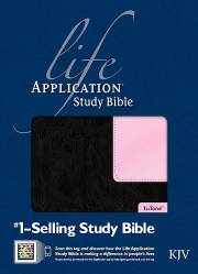 KJV Life Application Study Bible-Black/Pink TuTone Indexed | SHOPtheWORD