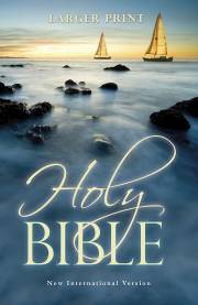 NIV Larger Print Bible-Ocean Softcover | SHOPtheWORD